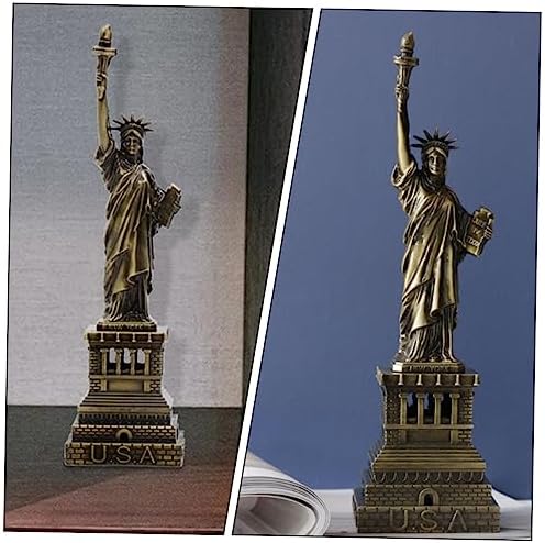 VINTORKY USA Statue of Liberty Metal Decor Sculpture