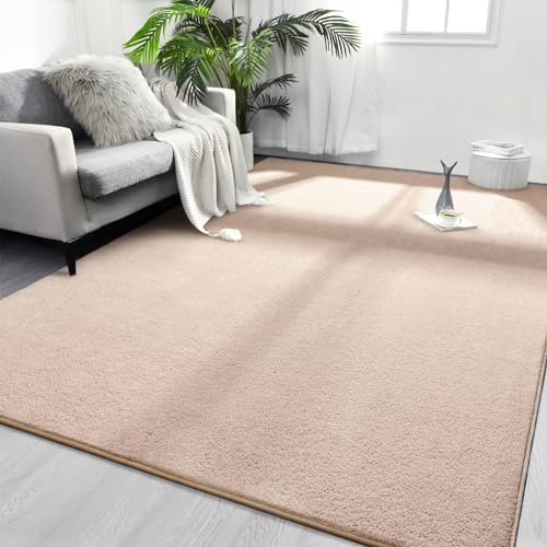 FlyDOIT 4x6 Ivory Memory Foam Rug