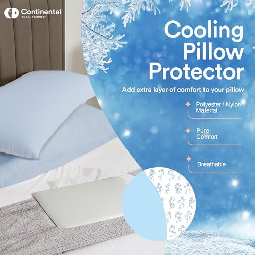 Arctic Dreams Cooling Pillow Protector - Zipper Closure Standard Size