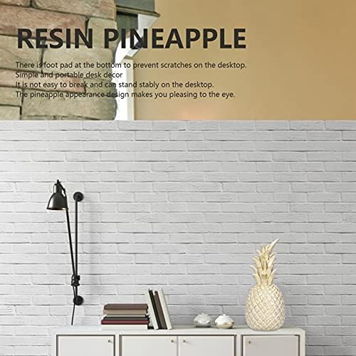 Natudeco Resin Gold Pineapple Desk Decor