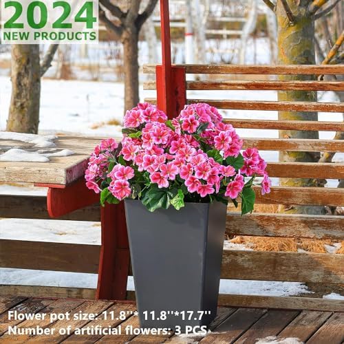 QIANYUN Artificial Geranium Flowers UV Resistant