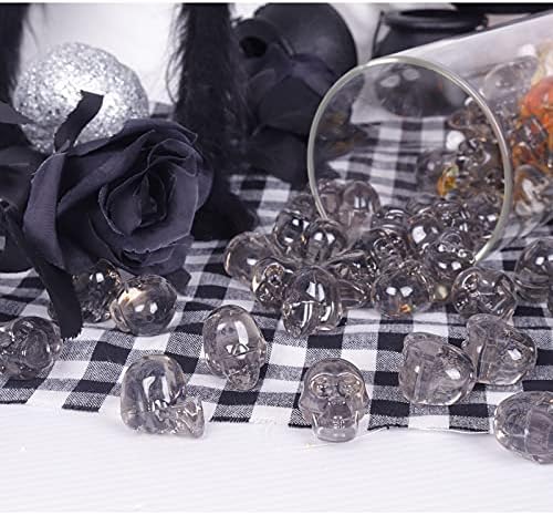 Crazy Night Crystal Gray Skull Ornaments 50 Pieces