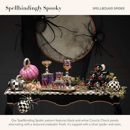MACKENZIE-CHILDS Spellbound Spider Pumpkin Decor