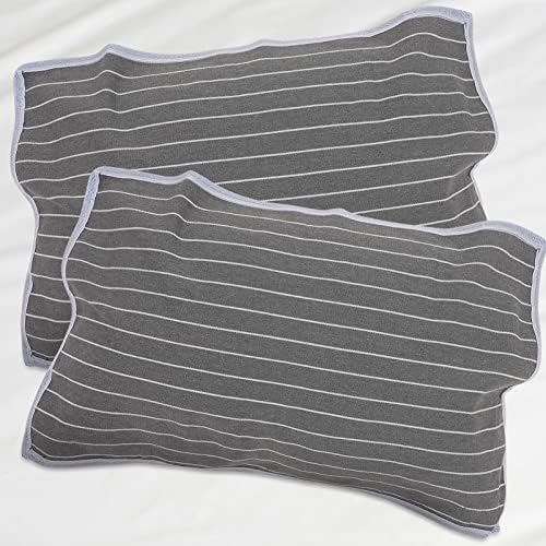 Garneck 2pcs Breathable Pillow Protectors Non-Skid Reusable