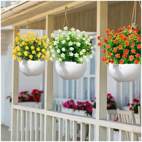 WHYLE Artificial Flowers White for Home Decoration 1