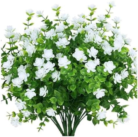 WHYLE Artificial Flowers White for Home Decoration 1