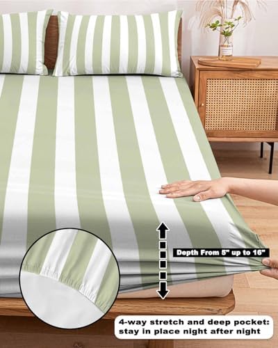 Chees D Zone Queen Fitted Sheet Deep Pocket Set 1