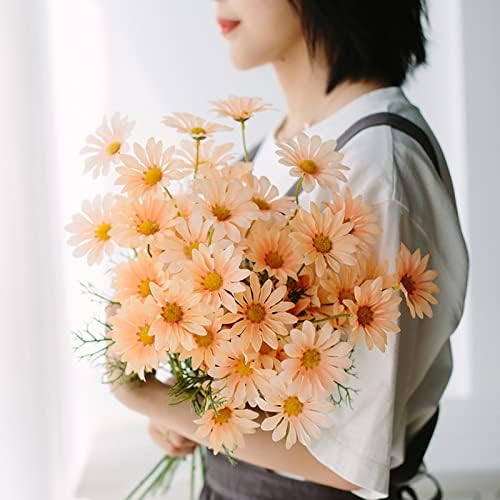 Artificial Daisies Flowers 10 Bundles UV Resistant