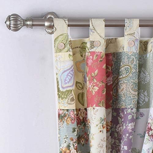 Greenland Home Blooming Prairie Patchwork Curtain Set