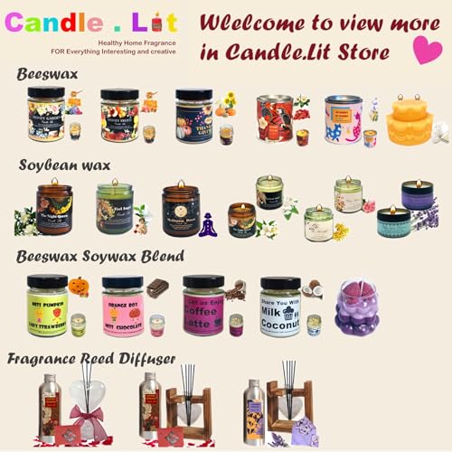 Handmade Beeswax Candle with Honey Floral Scent 1