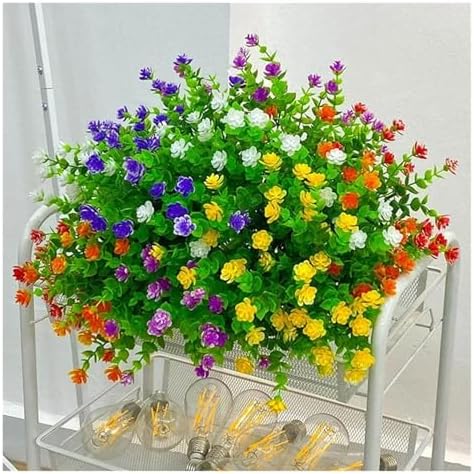 WHYLE Artificial Flowers White for Home Decoration 1
