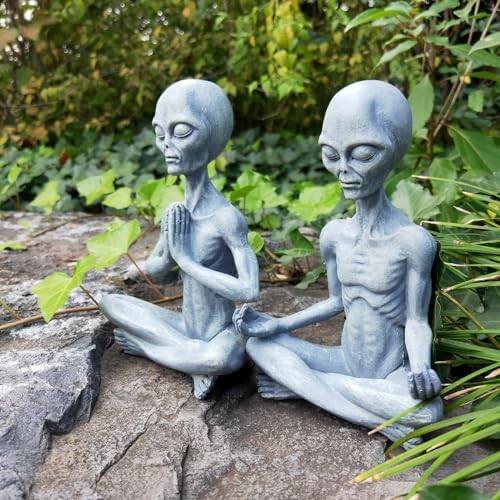 Yoga Alien Statue - 63 H Sci-Fi Space Decor
