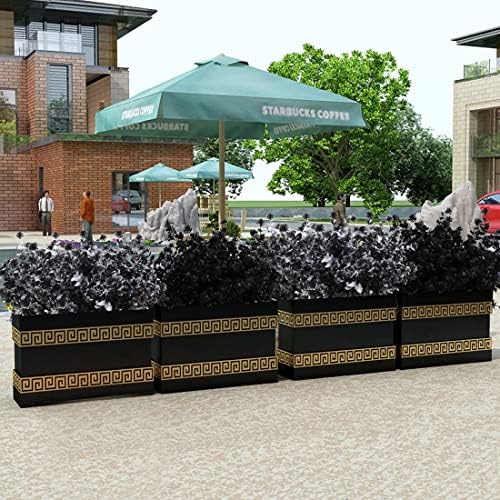 RECUTMS Artificial Flowers 12 Pcs Black and White