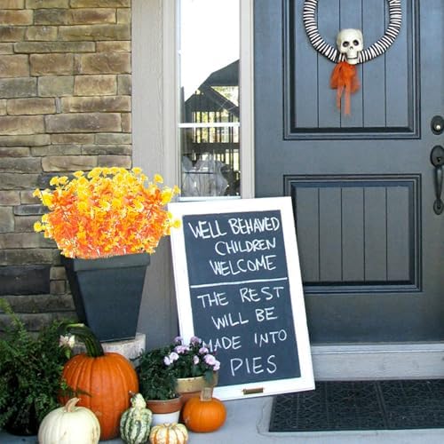 Yitekrg Artificial Fall Flowers for Outdoor Decor