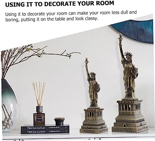VINTORKY USA Statue of Liberty Metal Decor Sculpture