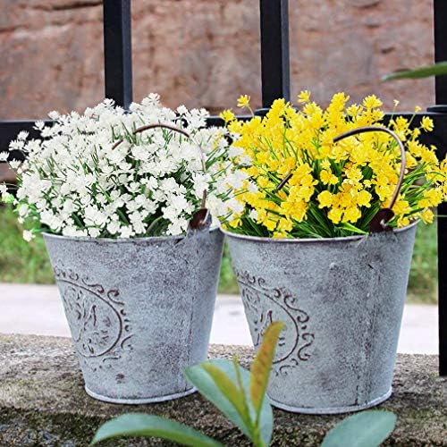 ArtBloom 20 Bundles UV Resistant Artificial Flowers for Home and Garden