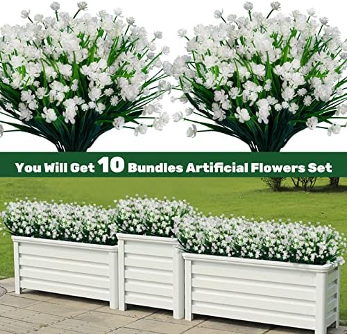 Lnoicy 10pcs Artificial Flowers for Home Decor 1