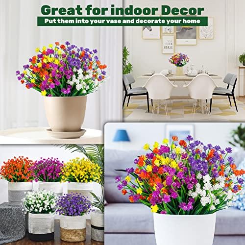 Lnoicy 10pcs Artificial Flowers for Home Decor 1