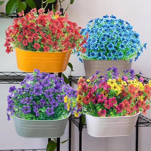 NOV FIRE Artificial Flowers - UV Resistant 20 Bundles