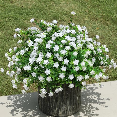 Ivydale Artificial White Flowers for Outdoor Spring Decoration