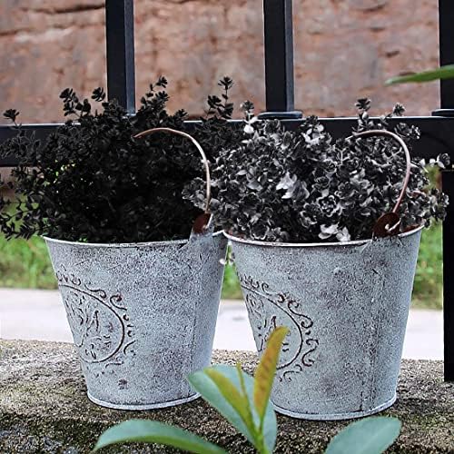 RECUTMS Artificial Flowers 12 Pcs Black and White